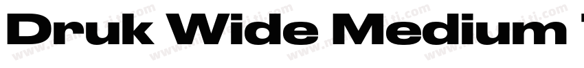 Druk Wide Medium Trial字体转换